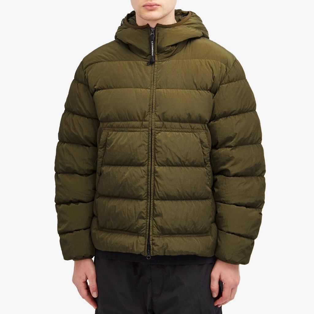CP Company Men's Chrome-R Goggle Down Jacket Ivy Green